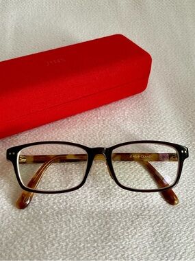 Jins Low Bridge Fit Brown Wellington Glasses